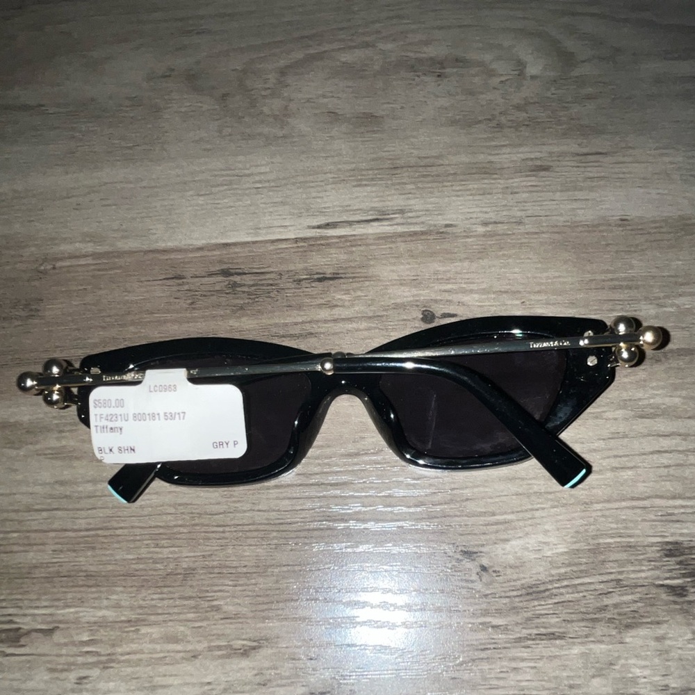 Tiffany & Co. Black Sunglasses with Gold Accents